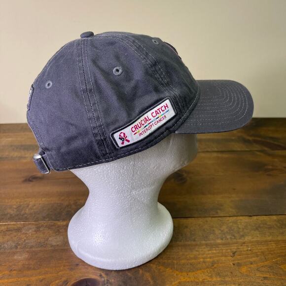 New Era Women's Houston Texans Canvas Cap Hat Crucial Catch Cancer NFL Football - Picture 4 of 8